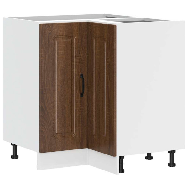 Mueble bajo esquinero de cocina Kalmar marrón roble M 2