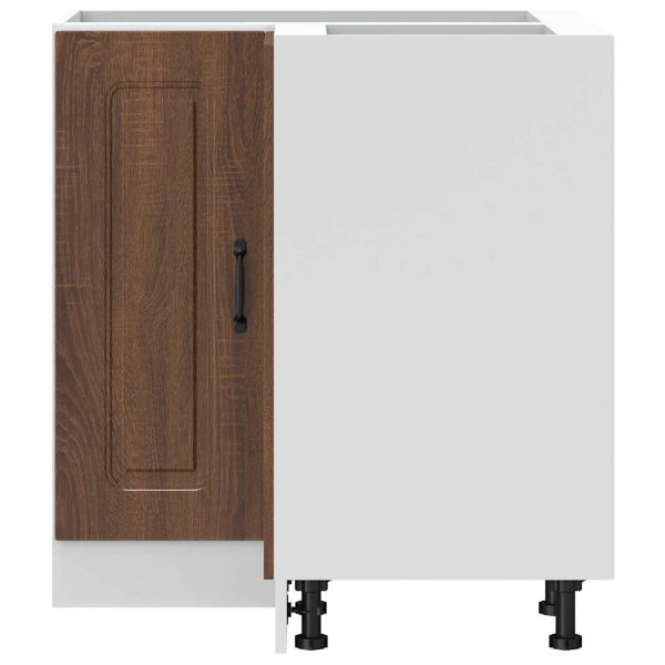 Mueble bajo esquinero de cocina Kalmar marrón roble M 4