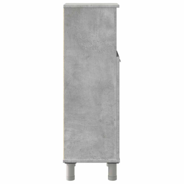 Armario de baño madera contrachapada gris 30x30x95 cm M 5
