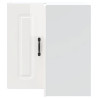 Armario de cocina de esquina pared Kalmar blanca de alto brillo 4