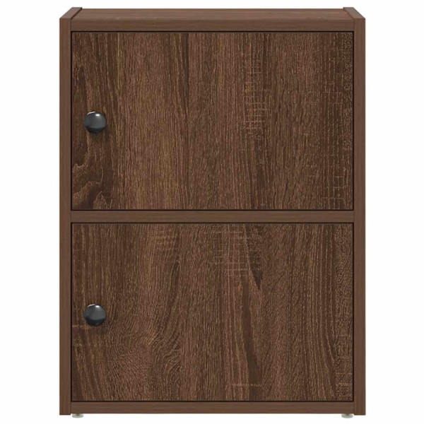 Estantería de madera de ingeniería marrón roble 40x24x52 cm M 4