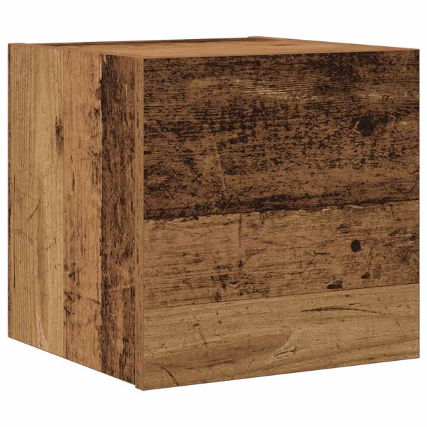 Conjunto de mueble de TV 7 piezas montado la pared madera vieja M 4