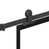 Puerta corredera con set herrajes vidrio ESG aluminio 76x205 cm 5