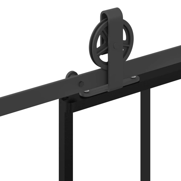 Puerta corredera con set herrajes vidrio ESG aluminio 76x205 cm M 5