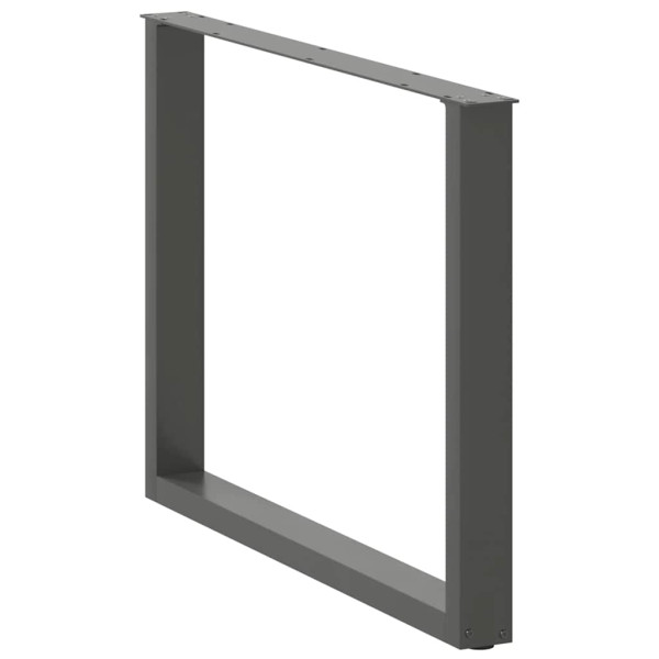 Patas mesa centro forma U 2uds antracita 100x(72-73)cm acero M 4