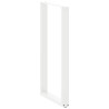 Patas de mesa centro forma U 2uds acero blanco 60x(110-111)cm 4