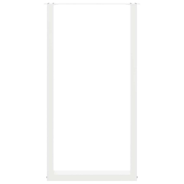 Patas de mesa centro forma U 2uds acero blanco 60x(110-111)cm M 5