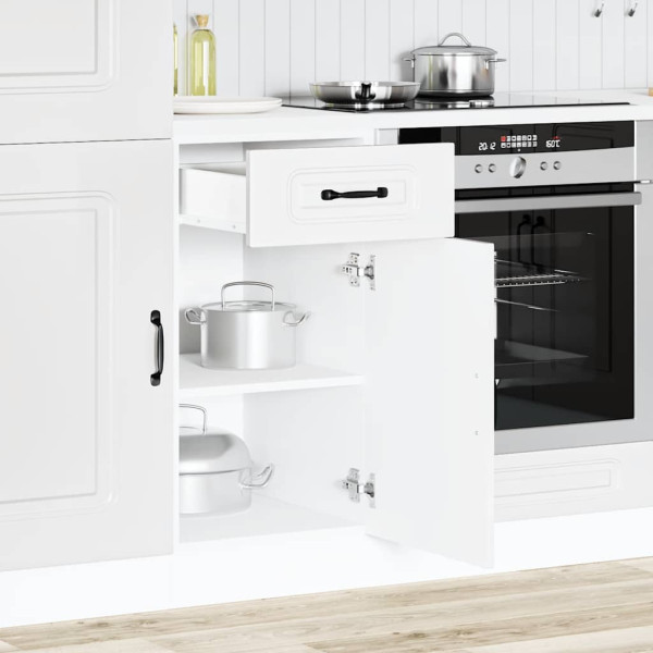 Mueble bajo de cocina Kalmar madera de ingeniería blanca M 3