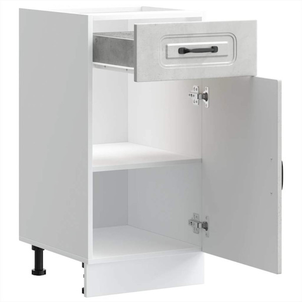 Mueble bajo de cocina Kalmar madera de ingeniería gris hormigón M 5