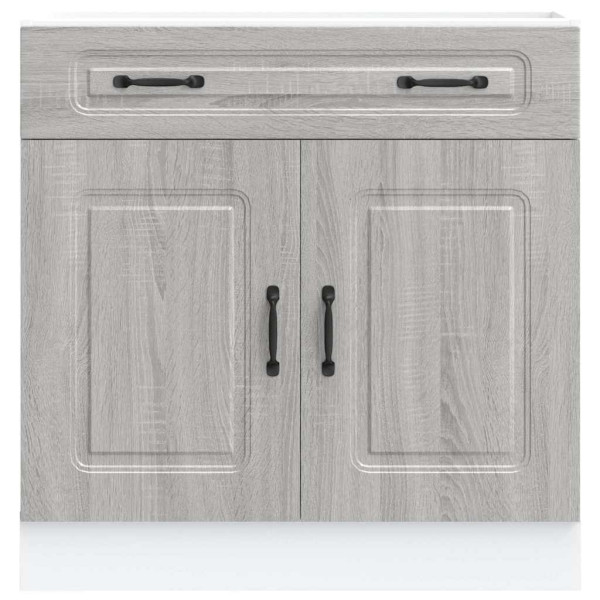 Mueble bajo de cocina Kalmar gris sonoma madera de ingeniería M 4