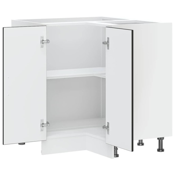 Mueble bajo esquinero de cocina Kalmar madera ingeniería negra M 5