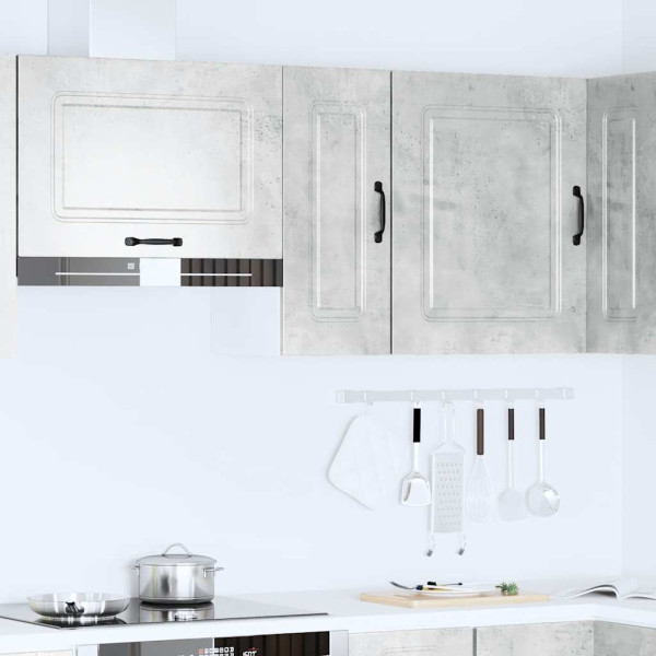 Armario de pared cocina Kalmar madera ingeniería gris hormigón M 3
