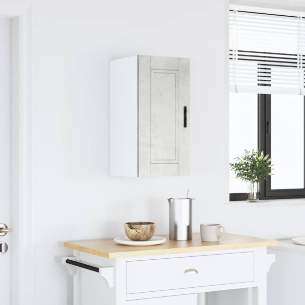 Armario de pared cocina Porto madera ingeniería gris hormigón D