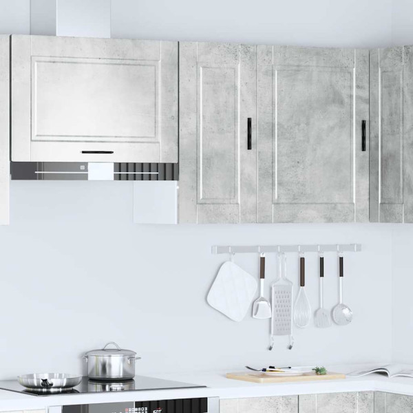 Armario de pared cocina Porto madera ingeniería gris hormigón M 3
