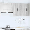 Mueble de pared de cocina Kalmar madera ingeniería sonoma gris 3