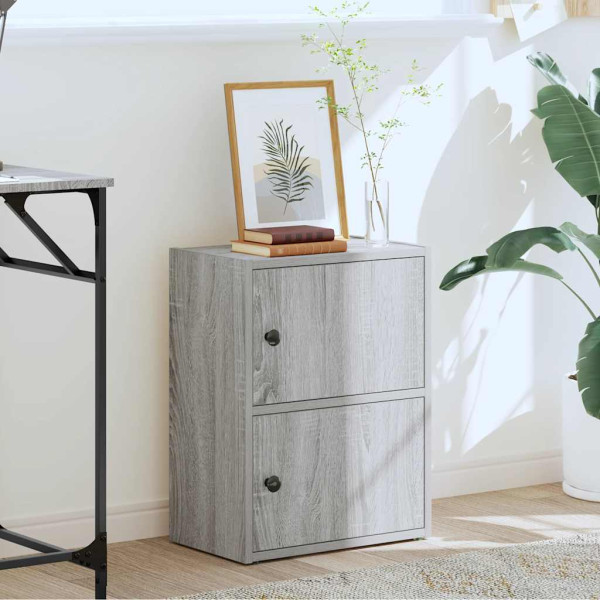 Estantería de madera de ingeniería gris sonoma 40x24x52 cm M 3