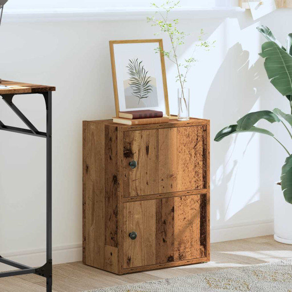 Estantería madera de ingeniería color envejecido 40x24x52 cm M 3