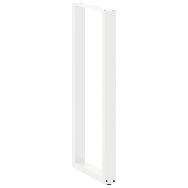Patas de mesa centro forma U 2uds acero blanco 40x(110-111) cm M 4