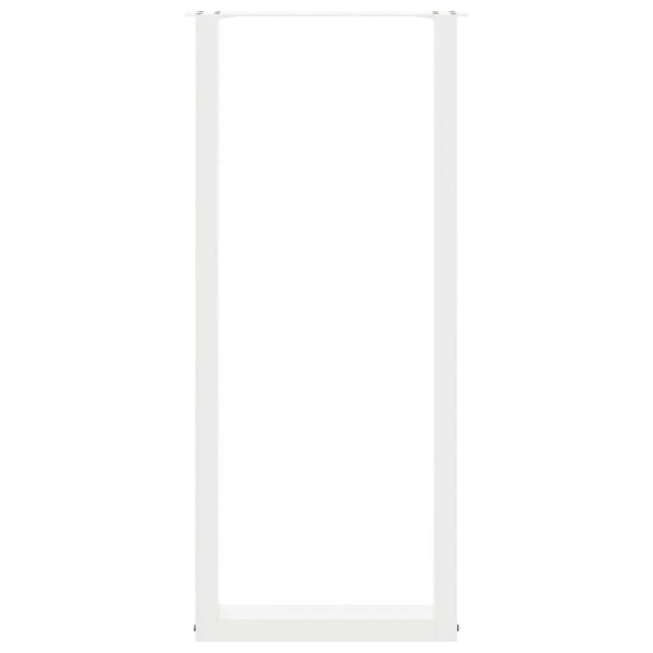 Patas de mesa centro forma U 2uds acero blanco 40x(110-111) cm M 5