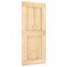 Puerta corredera con herrajes madera maciza de pino 90x210 cm 3