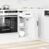 Mueble bajo de cocina Kalmar madera de ingeniería blanca 3