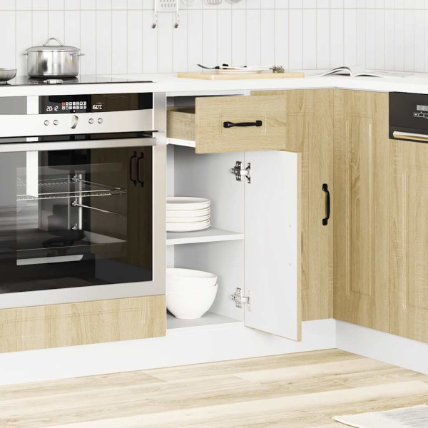 Mueble bajo de cocina Kalmar madera ingeniería de roble sonoma M 3