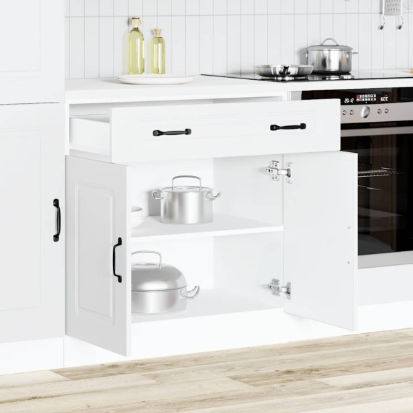 Mueble bajo de cocina Kalmar madera de ingeniería blanca M 3
