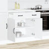 Mueble bajo de cocina Kalmar madera de ingeniería blanca 3