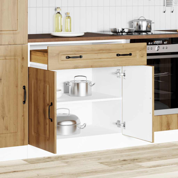 Mueble bajo de cocina Kalmar roble artesanal madera ingeniería M 3