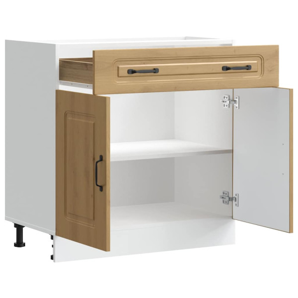 Mueble bajo de cocina Kalmar roble artesanal madera ingeniería M 5