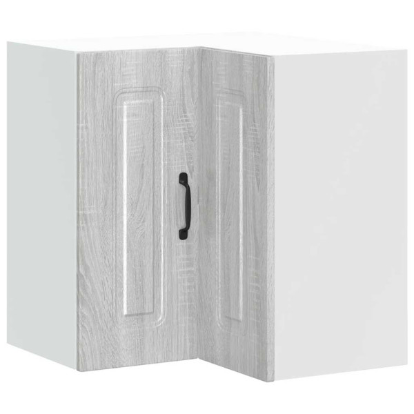 Armario de cocina de esquina de pared Kalmar gris sonoma M 2