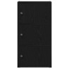 Librería de madera contrachapada roble negro 40x24x77 cm 4
