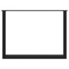 Patas mesa centro forma de U 2 uds acero negro 100x(72-73) cm 5