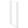 Patas de mesa de centro forma U 2uds acero blanco 60x(90-91) cm 4