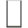 Pernas de mesa de centro em forma de U 2 peças aço antracite 60x(100-101)cm 5