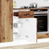 Mueble bajo de cocina Kalmar de madera antigua de ingeniería 3