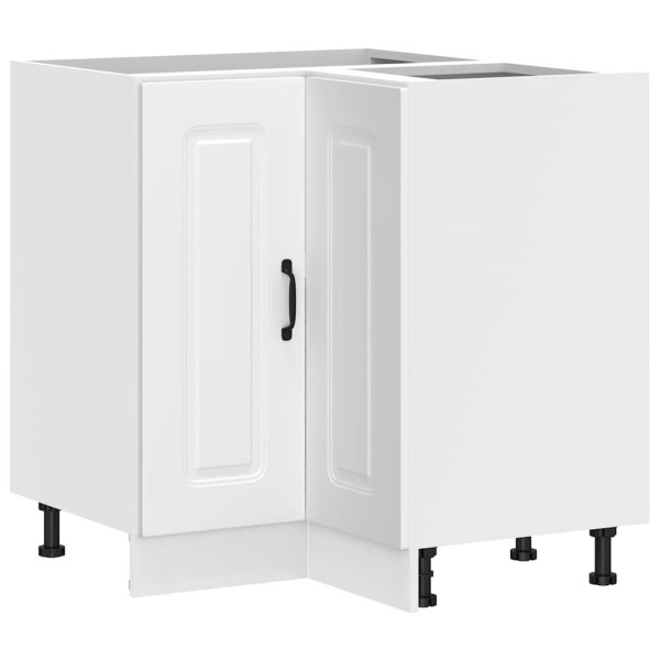 Mueble bajo esquinero de cocina Kalmar madera ingeniería blanca M 2