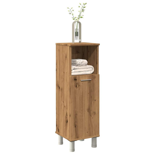 Armario de baño madera contrachapada roble artisan 30x30x95 cm D