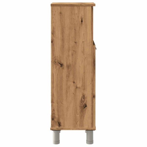 Armario de baño madera contrachapada roble artisan 30x30x95 cm M 5
