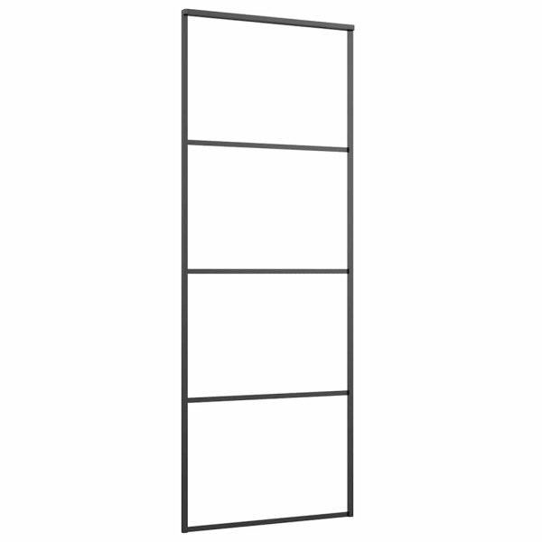 Puerta corredera con set herrajes vidrio ESG aluminio 76x205 cm M 4