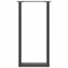 Pernas de mesa de centro em U 2 peças antracite 38x(72-73) cm aço 5