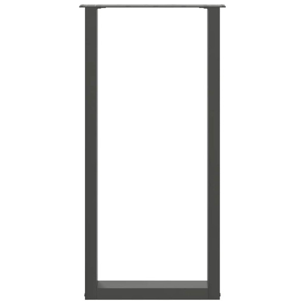 Patas mesa centro forma U 2uds acero antracita 40x(100-101)cm M 5