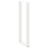 Pernas de mesa de centro em formato de U 2 peças aço branco 50x(110-111) cm 4