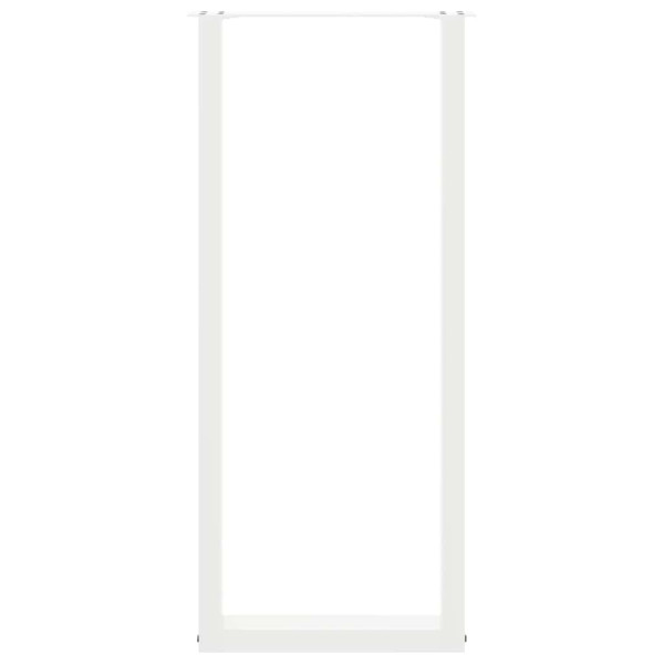 Patas de mesa centro forma U 2uds acero blanco 50x(110-111) cm M 5