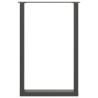 Patas de mesa centro forma U 2uds acero antracita 60x(90-91) cm 5