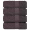 Toalhas de bidé 4 pcs 30x50 cm 360 gsm 100% algodão antracite 1