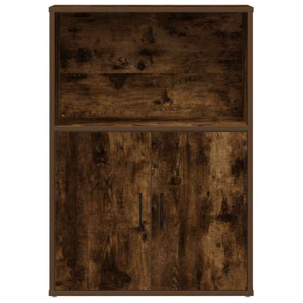 Estantería madera de ingeniería roble ahumado 60x24x85 cm M 4