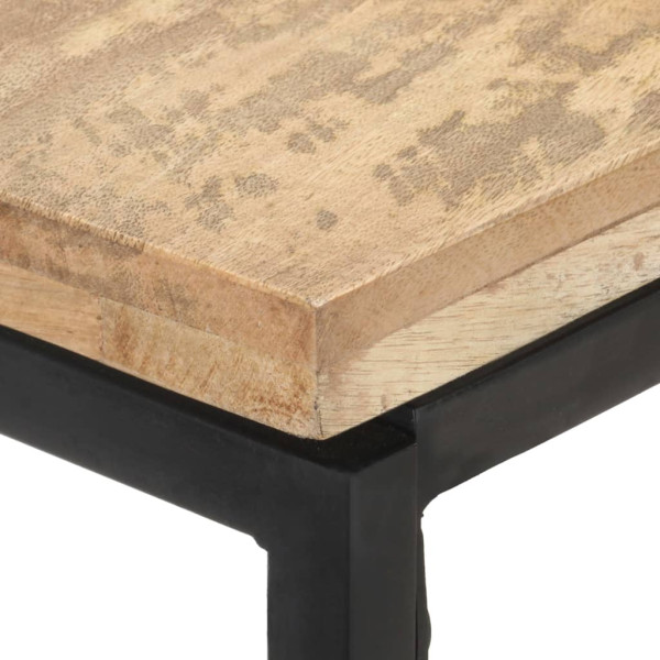 Mesa consola de madera maciza de mango 110x35x75 cm M 4