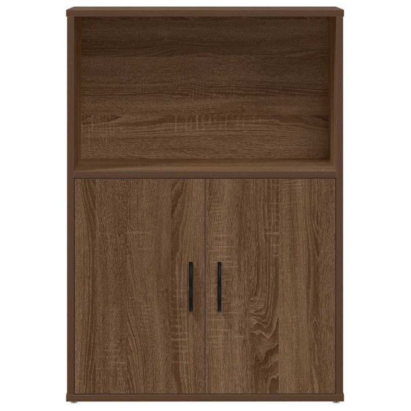 Estantería madera de ingeniería marrón roble 60x24x85 cm M 4