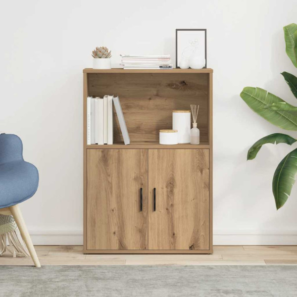 Estantería de madera de ingeniería roble artisan 60x24x85 cm M 3